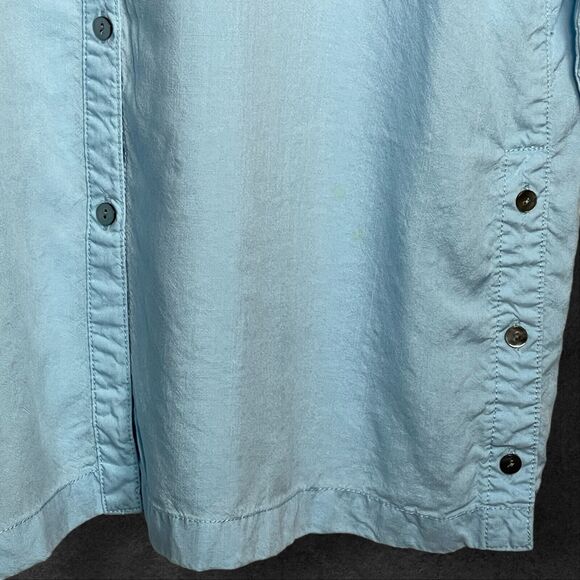 J.Jill Pure Jill Button Up Top Women Size XL Blue 100% Lyocel Long Sleeve - Picture 8 of 13